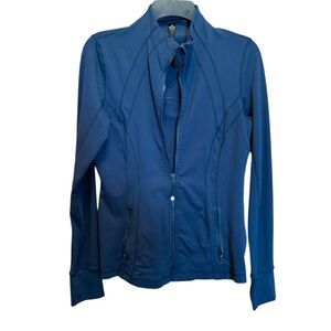 90 Degree By Reflex Blue Performance Jacket with Fitted Silhouette